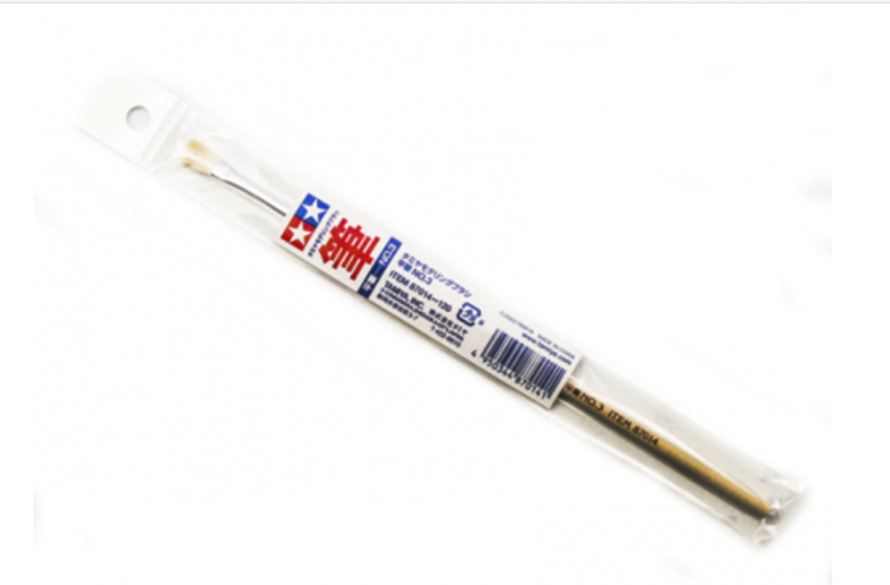 TAMIYA Кисточка плоская широкая (конский волос, ручка дерево)