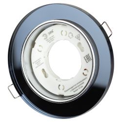 Встраиваемый светильник со светодиодной подсветкой ЭРА DK LD51 BK GX53 черный | Встраиваемые LED светильники