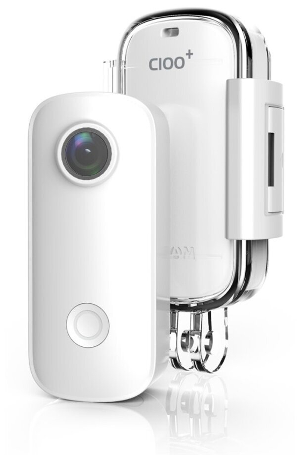 Мини экшн-камера SJCAM C100+ / Action camera SJCAM C100+ / Экшн камера для съемки под водой / Экшн камера с водонепроницаемым боксом, белый