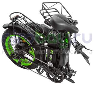 Электровелосипед Syccyba F11 Pro Dual 48V/23Ah (полный привод) - Салатовый обод фото №14