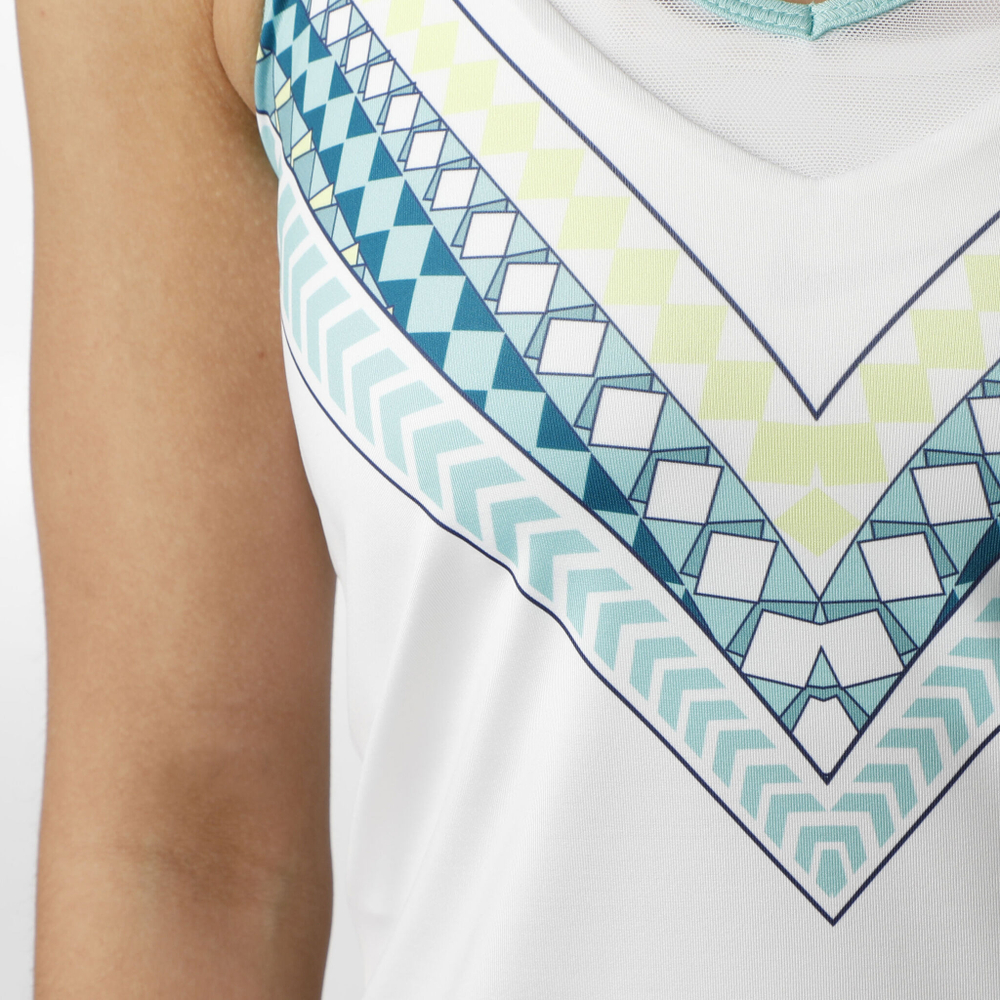 Женская теннисная майка Lucky in Love Fantasy Tank Top Special Edition Women - White, Turquoise