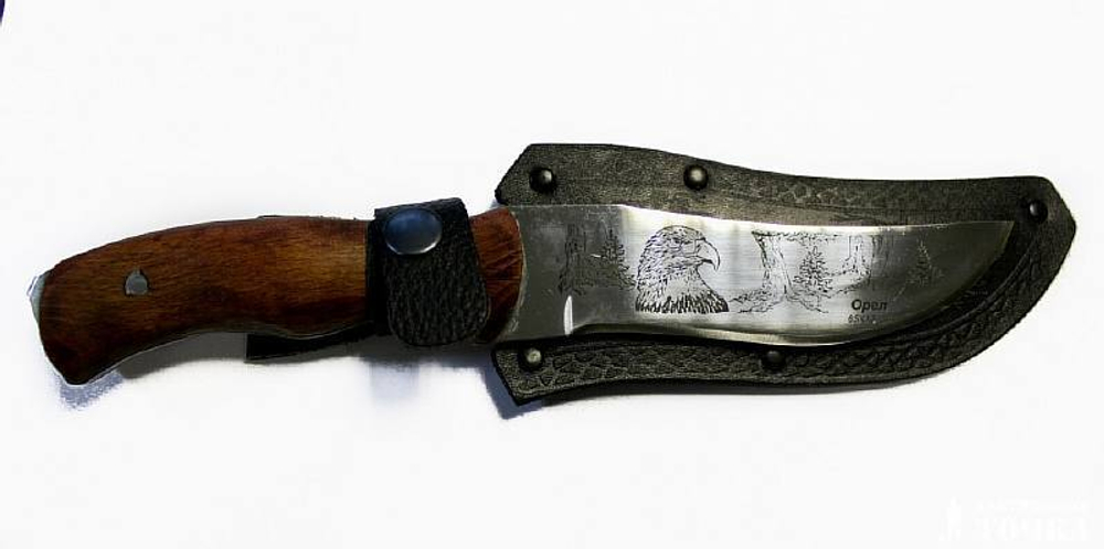 Нож Кизлярский Орел с кожаными ножнами