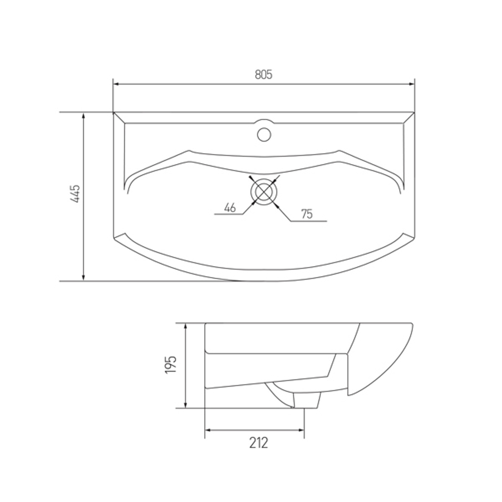 Раковина Santek Смайл 80 1WH207783