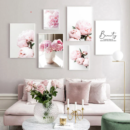 Интерьерная картина в технике цифровой печати. АРТ 020 Пионы