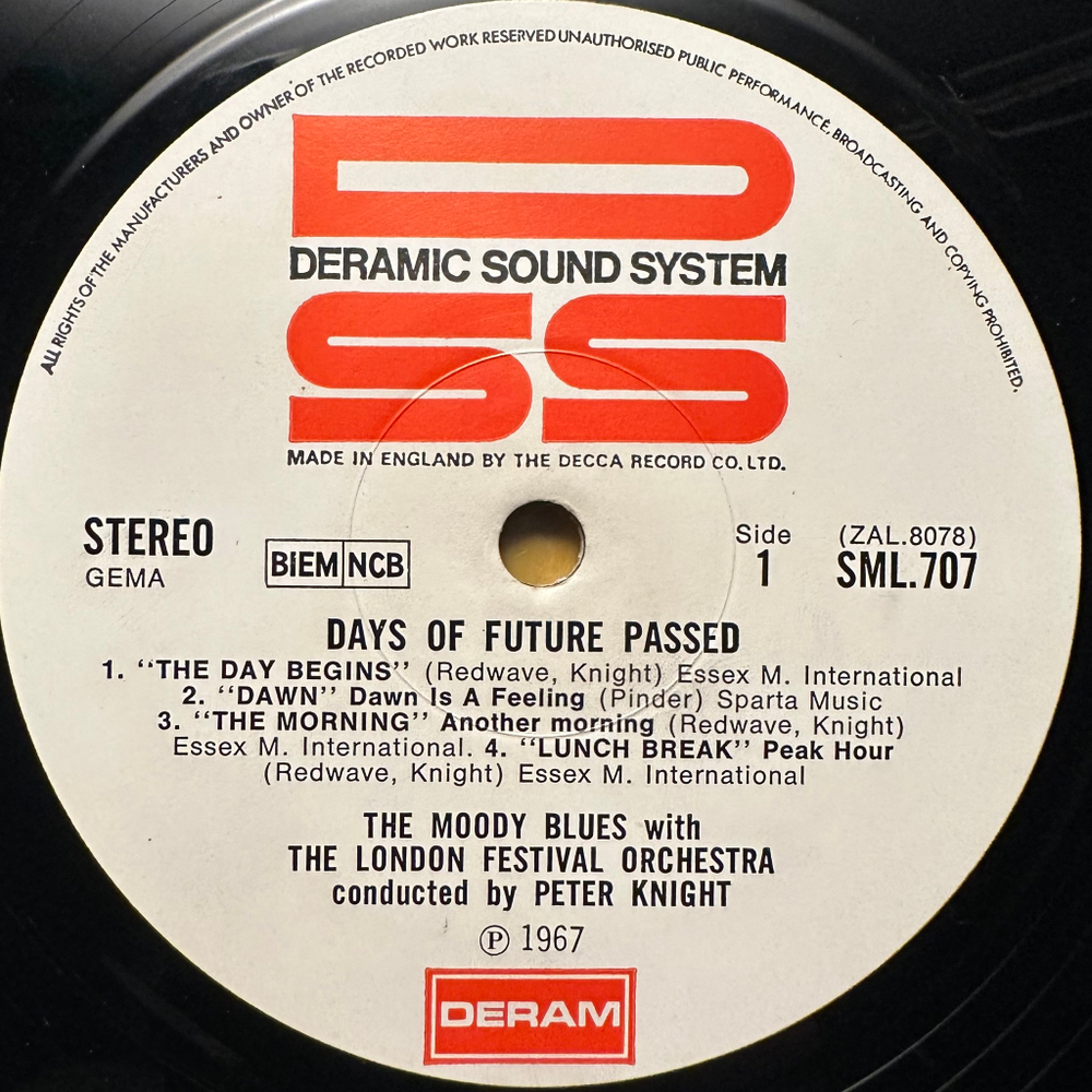 The Moody Blues, The London Festival Orchestra - Days Of Future Passed (Англия 1967г.)