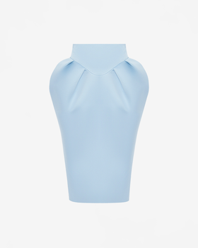 Юбка миди из атласа