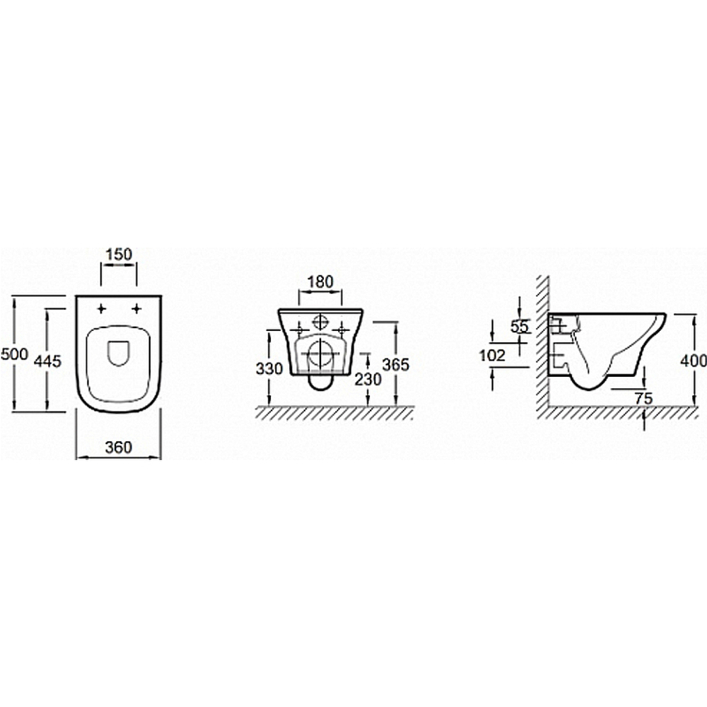 Унитаз c инсталляцией Jacob Delafon Vox, сиденье тонкое микролифт, клавиша хром E21746RU-00