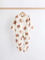 Комбинезон флисовый для малышей Next K79-525, 2 шт., Молочный, Коричневый