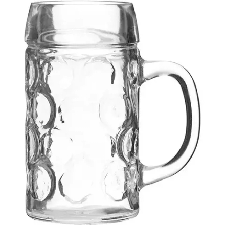 Кружка для пива стекло 0,625л D=75,H=162,L=135мм прозр
