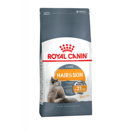 Royal Canin Hair&Skin Care Корм сухой для взрослых кошек для поддержания здоровья кожи и шерсти 2кг