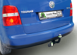 Фаркоп(прицепное) Лидер-Плюс для VOLKSWAGEN TOURAN (1T1) 2003-2010(паспорт и сертификат в комплекте)(без электрики)V117-A