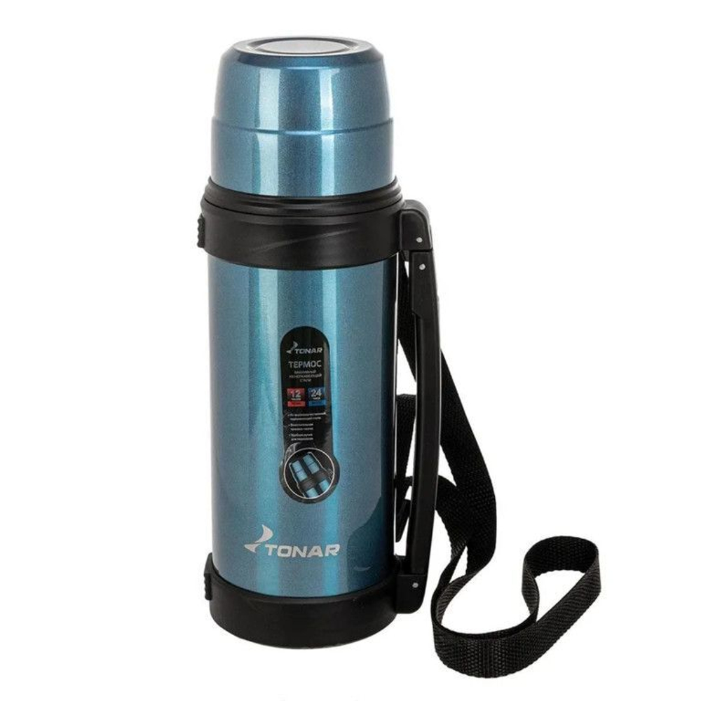 Термос TONAR (T-KD-9017-1.2) 1200ML синий (ручка)