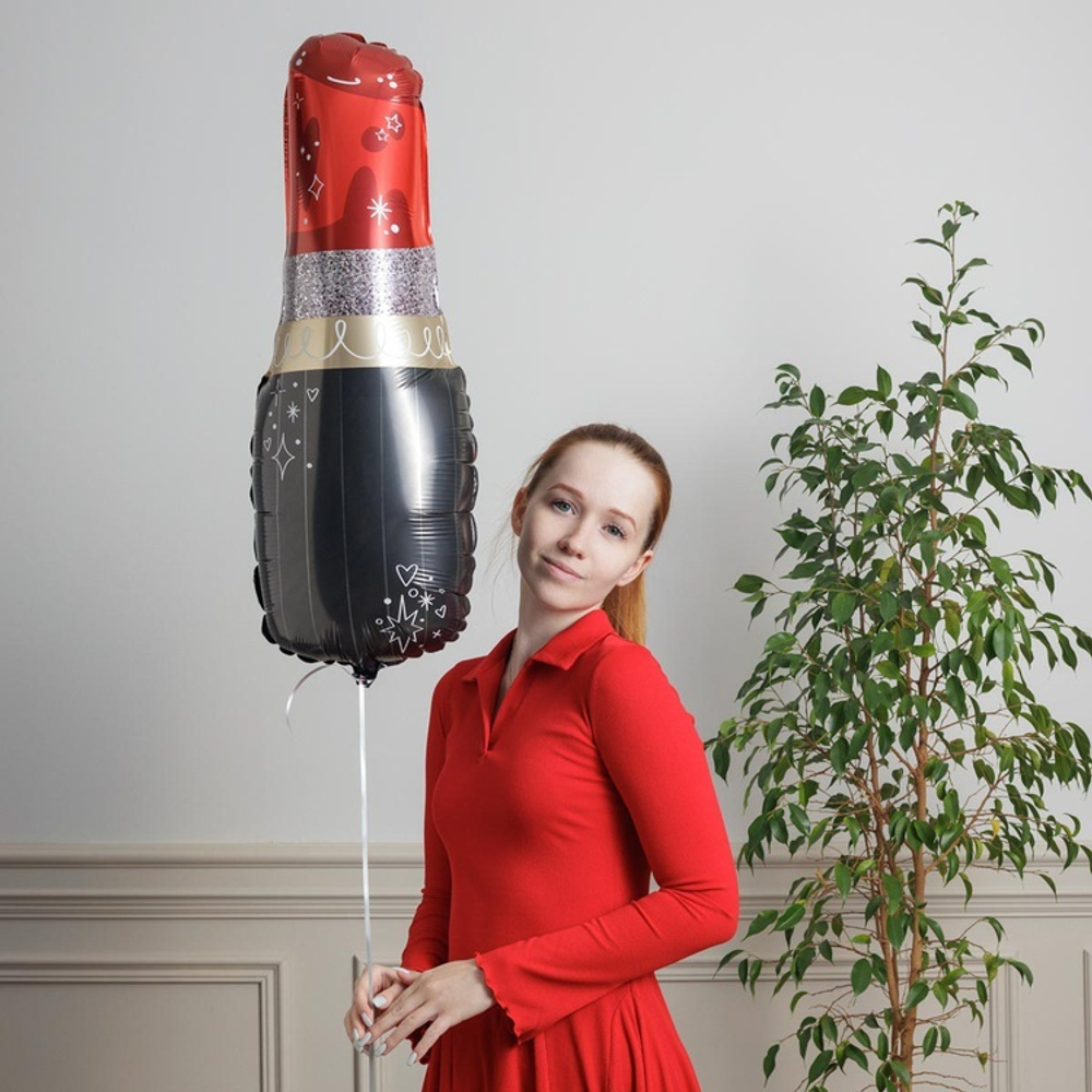 Фольгированный шар-фигура «Губная помада» в ассортименте