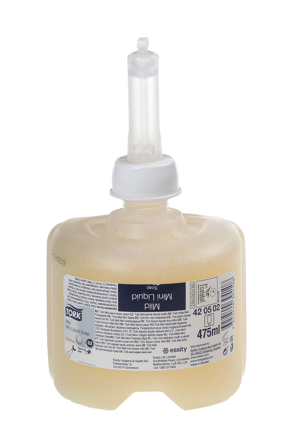 Мыло жидкое Premium (S2) крем-мыло с ароматом картридж 475мл Tork