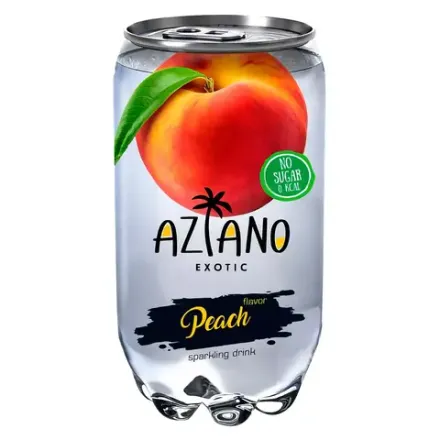 Газированный напиток Aziano Peach 350мл
