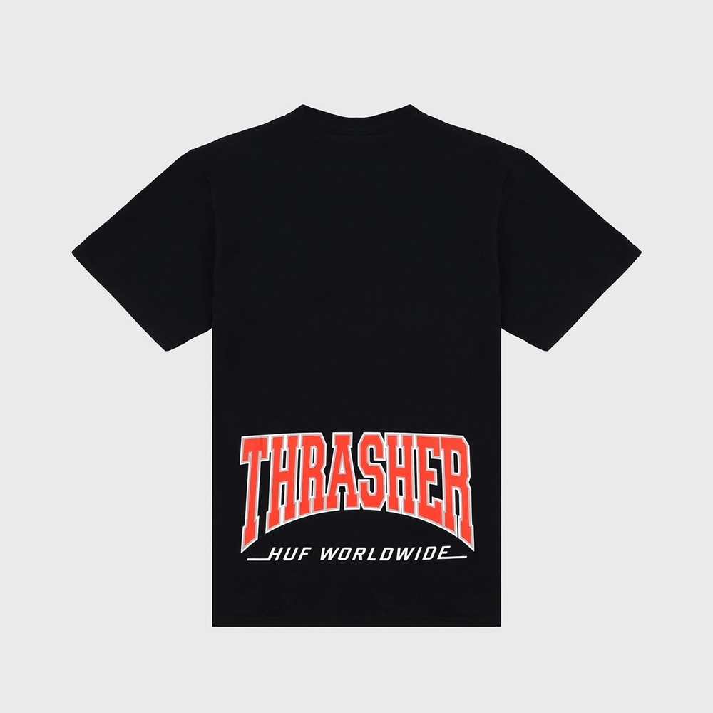 Футболка Huf x Thrasher high Point black
