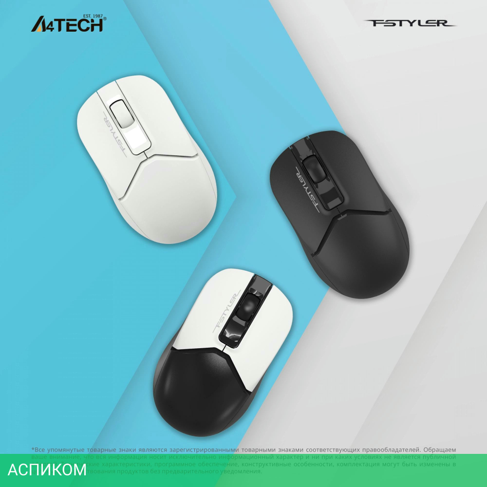 Мышь A4Tech Fstyler FB12 черный