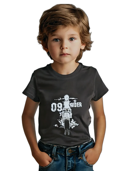 14011 Футболка детская с наклейкой в ассортименте (88-164)