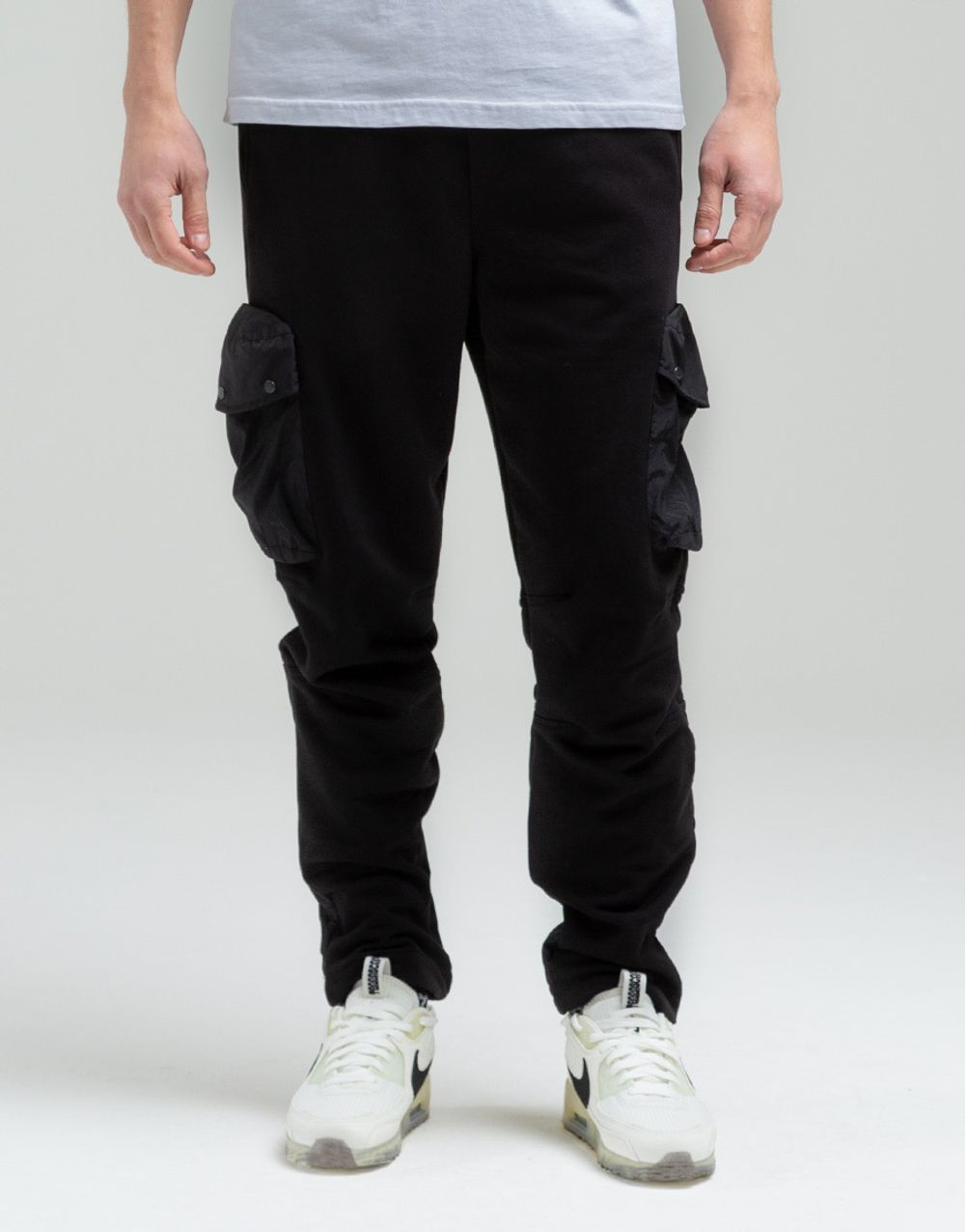 Спортивные Штаны We Don’t Care Nylon Trim Cargo Sweatpants Black