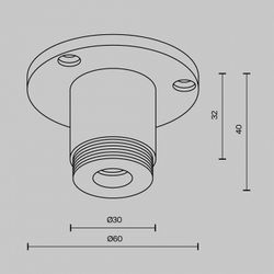 Крепление для трека Maytoni  CA022BO-B