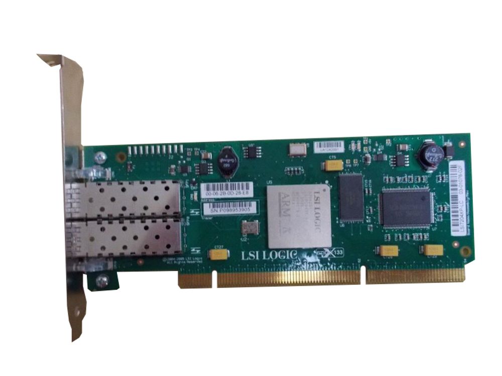 Контроллер LSi Logic SGL PCI-X, 4G Fibre, 2 Ch, Opt Controller LSI7204XP-LC