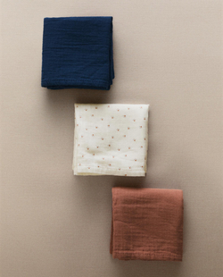 Zara Home Муслиновые салфетки из хлопка, экрю, 55x55 см (3 шт.) · 4602/767