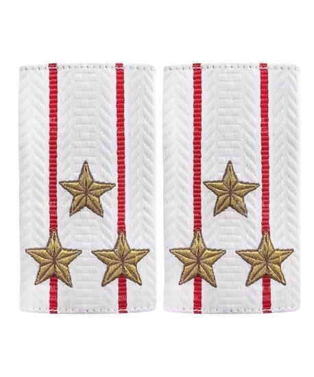 Фальшпогоны вышит. "Полиция МВД" нов\обр белые (Полковник)