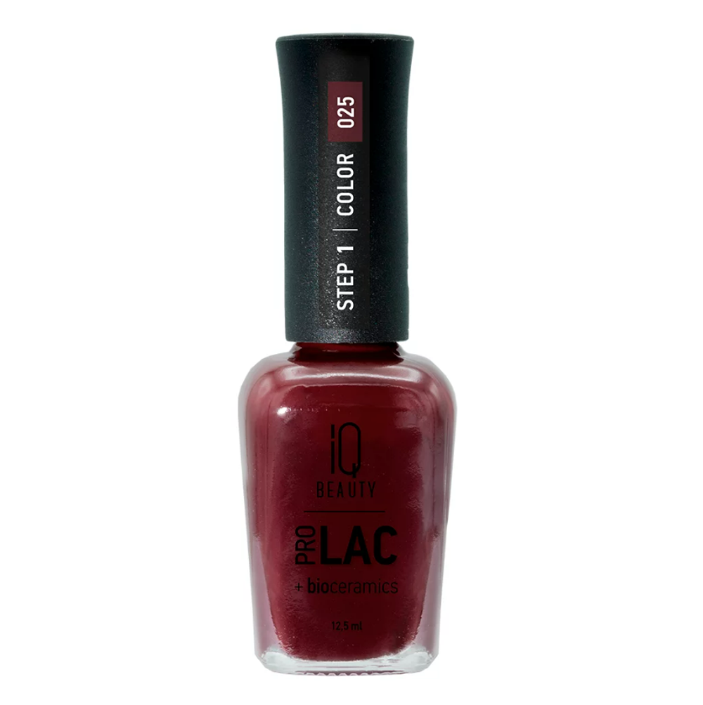 IQ Beauty - Лак для ногтей с биокерамикой 025, 12.5мл