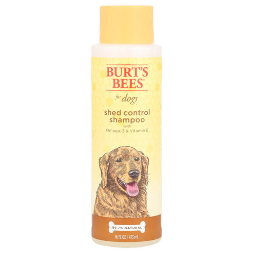 Burt's Bees, Шампунь против выпадения волос с омега-3 и витамином Е, для собак, 473 мл (16 жидк. унц.)