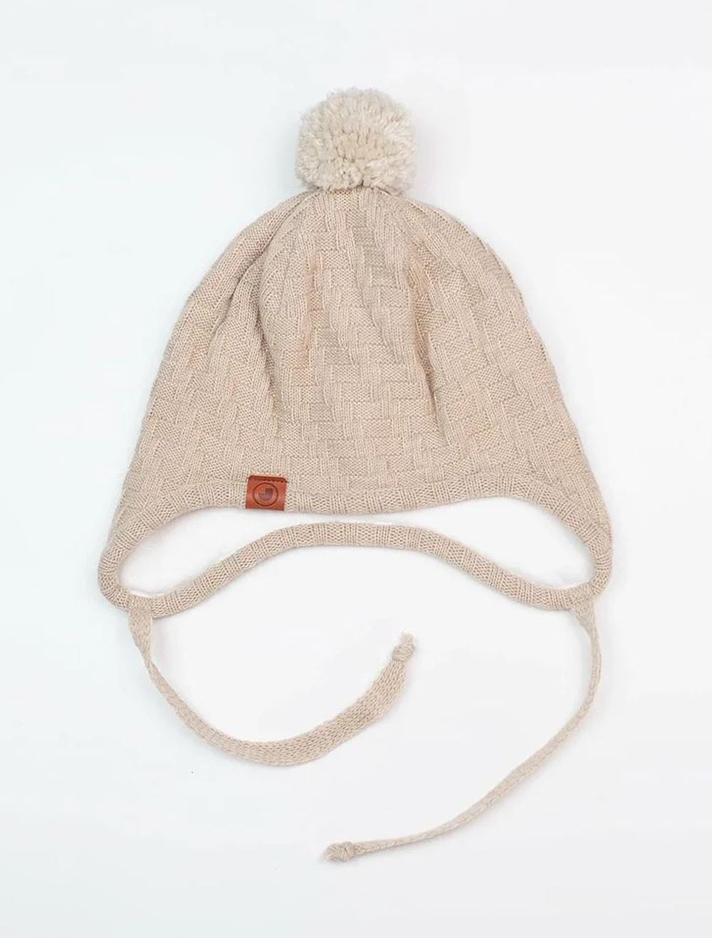 Шапка весенняя/осенняя вязаная КОДИ (Жемчуг)