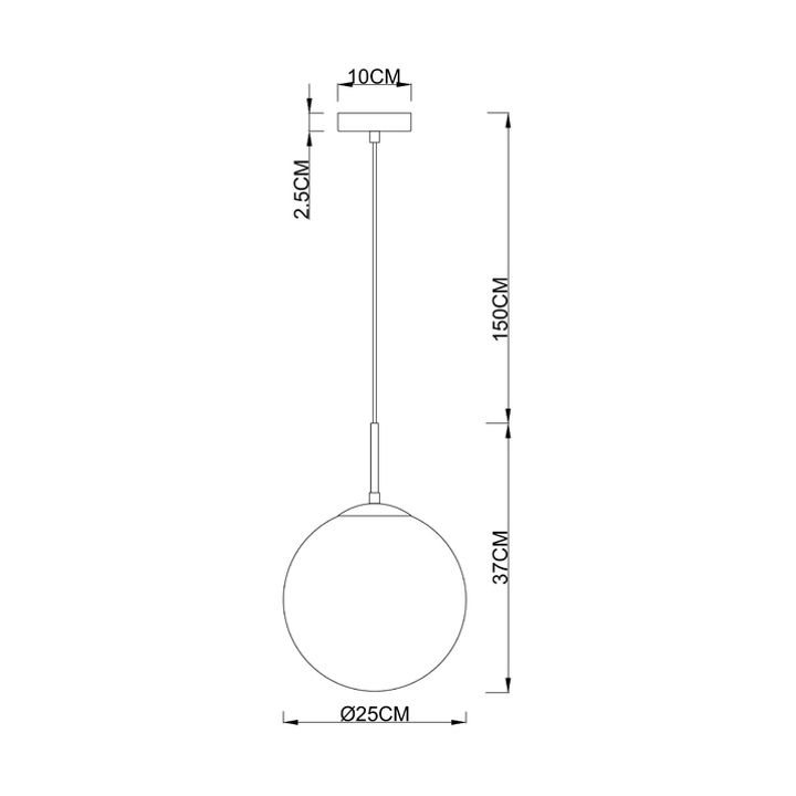 Подвесной светильник Arte Lamp Volare A1561SP-1BK