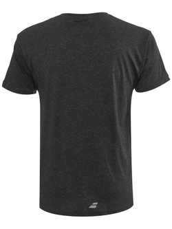 Футболка мужская теннисная Babolat Exercise Message Tee Men - black heather