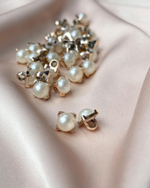 Пуговицы Золото Жемчуг Квадрат