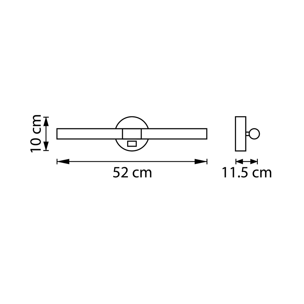 201051-4000 Бра NOCE LED 7W 570LM ЛАТУНЬ 4000K