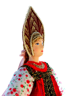 Кукла коллекционная Акулина в народном летнем костюме.