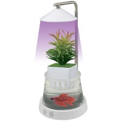 ULT-P36-3W-4000K+SPSB IP40 WHITE Светильник для растений светодиодный. с подставкой и декоративной емкостью. Белый свет4000K + cпектр для рассады и цветения. TM Uniel