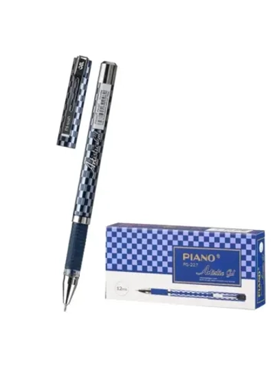 Ручка гелевая 12 шт PIАNO Artistic Gel синяя