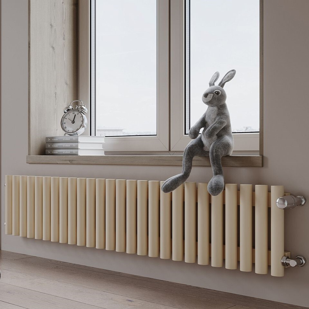Радиатор трубчатый Guardo Torre 4D-300-26 BK-VER R1015(M) бежевый матовый