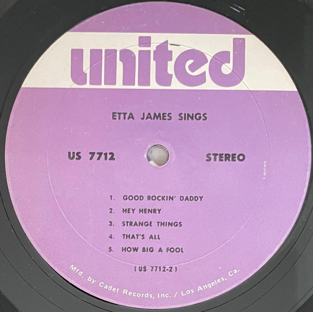 Etta James- Etta James Sings (США)