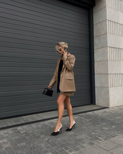 Юбка кожаная мини