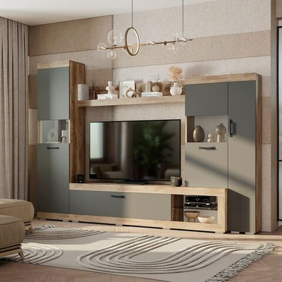 Гостиная ТС Дуб / Белый