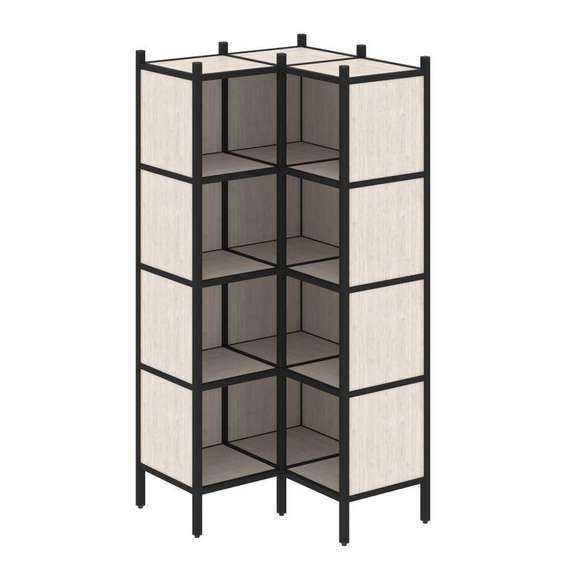 Лофт Угловой внутренний стеллаж VR.L-31  862*862*1869