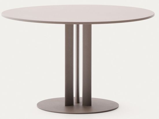 Уличный стол Sedalis из стали со столешницей из серо-коричневого алюминия Ø80 см Испания La Forma