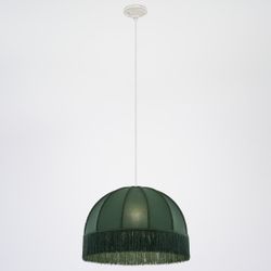 Citilux Базель CL407022 Подвесной светильник патина с зелёным абажуром