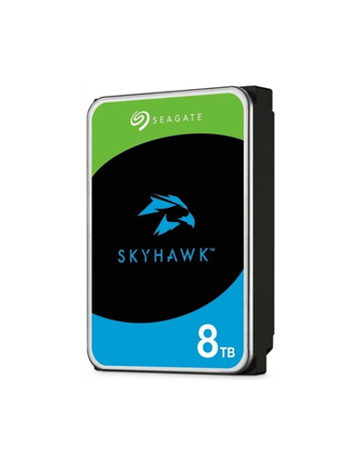 Жесткий диск Seagate SkyHawk HDD 3.5" SATA 8Tb, 7200 rpm, 256Mb buffer, 512e/4Kn, CMR, ST8000VX010, 1 year