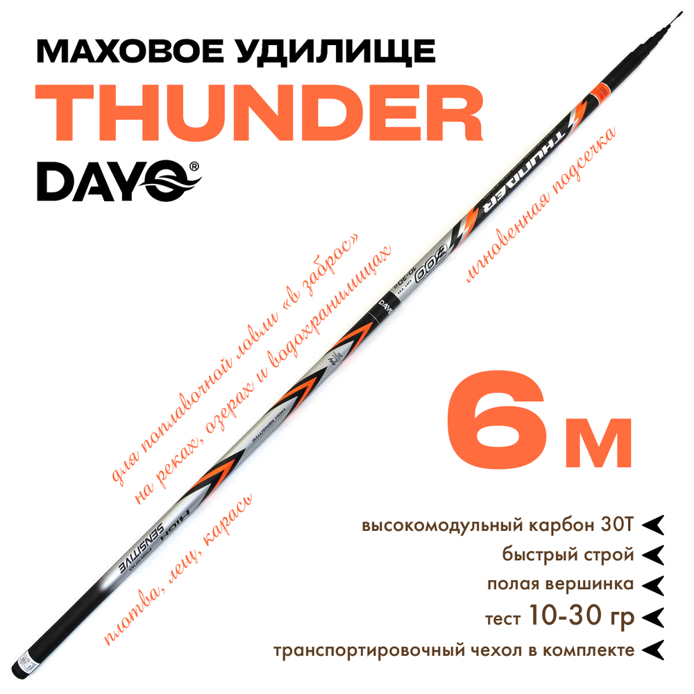 Маховое удилище Dayo Thunder без колец