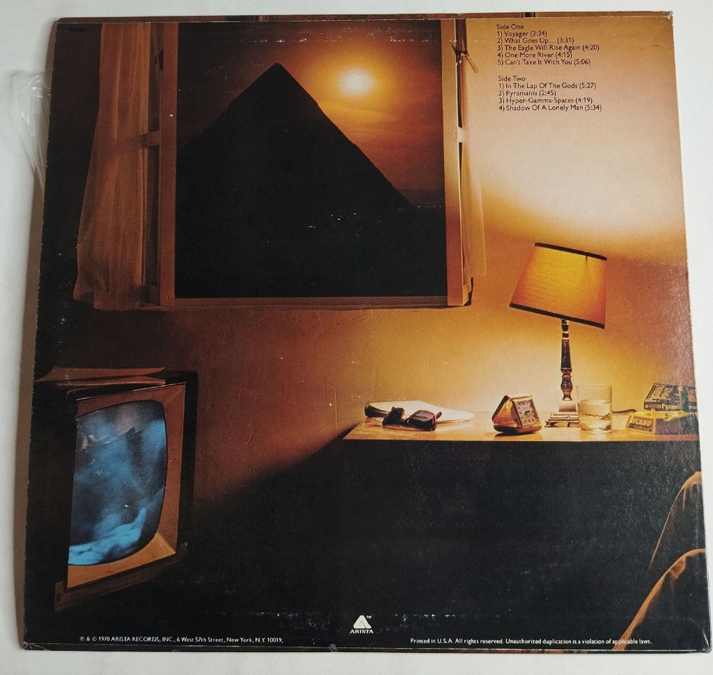 Винтажная виниловая пластинка LP The Alan Parsons Project Pyramid (USA 1978)