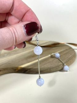 Серьги минимализм с палочкой