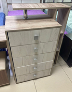 Комод Ольга-17 дуб крафт серый/дуб крафт белый