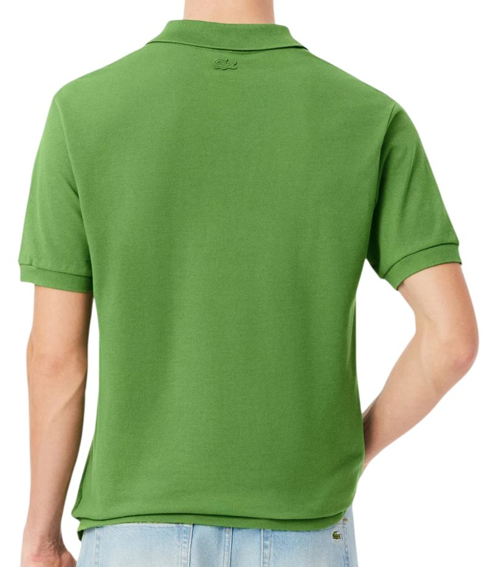 Мужское теннисное поло Lacoste Classic Fit Embroidery Detail Petit Pique Shirt - green